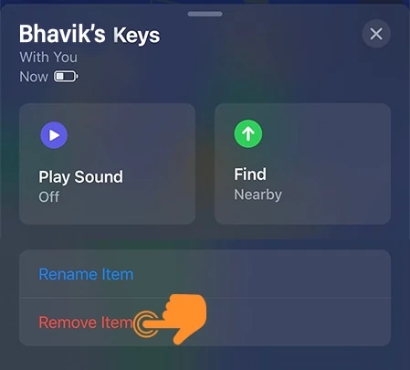 Remove AirTag From Find My App 2