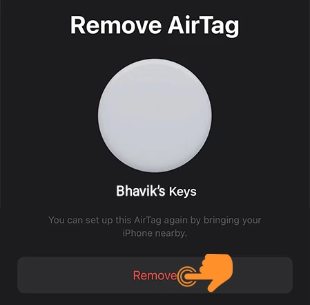 Remove AirTag From Find My App 3