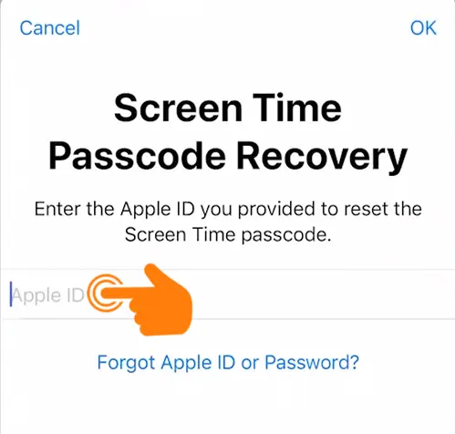 Screen time Passcode Steps 5