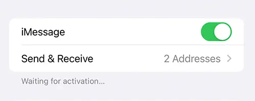 Activate iMessage on iPhone