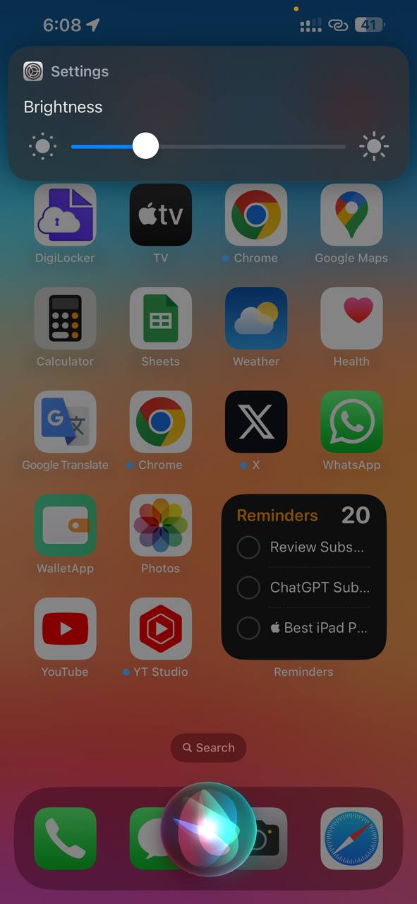 Command Siri to Adjust Brightness on iPhone