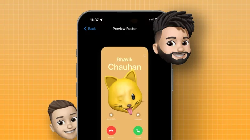 iOS 17: How to Create Memoji Contact Poster on iPhone