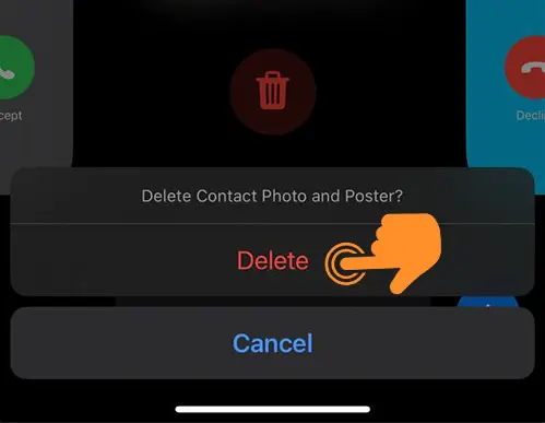 Delete Contact Poster from iPhone