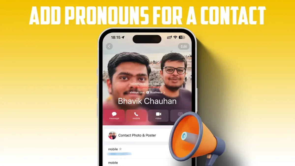 How to Add Pronouns to Contacts on iPhone