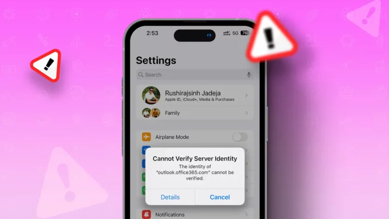 How to Fix “Cannot Verify Server Identity” on Your iPhone or iPad