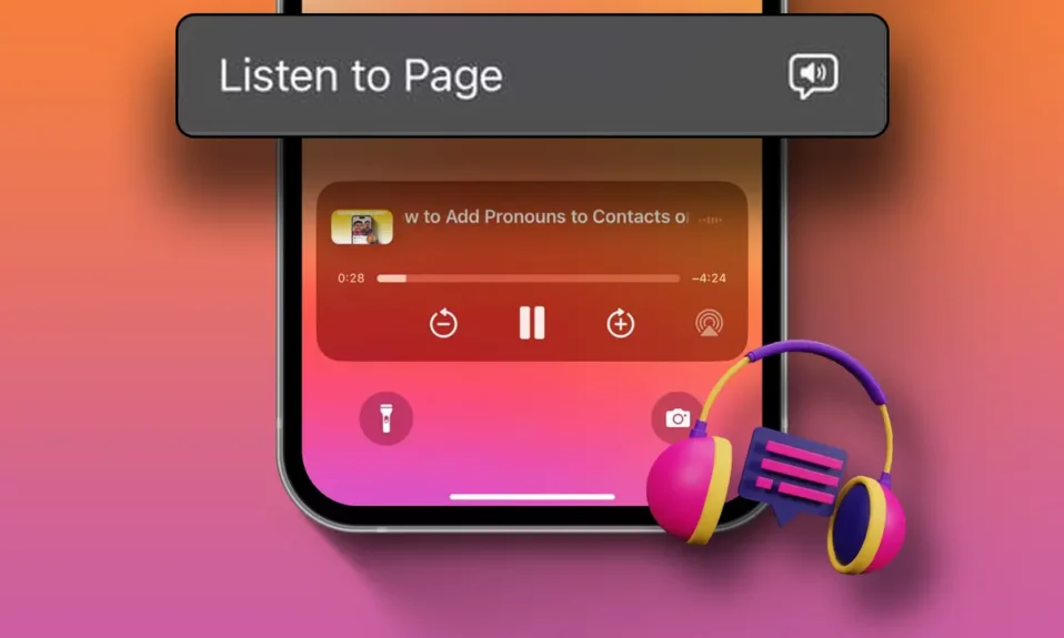 Listen to Webpages in Safari on iPhone