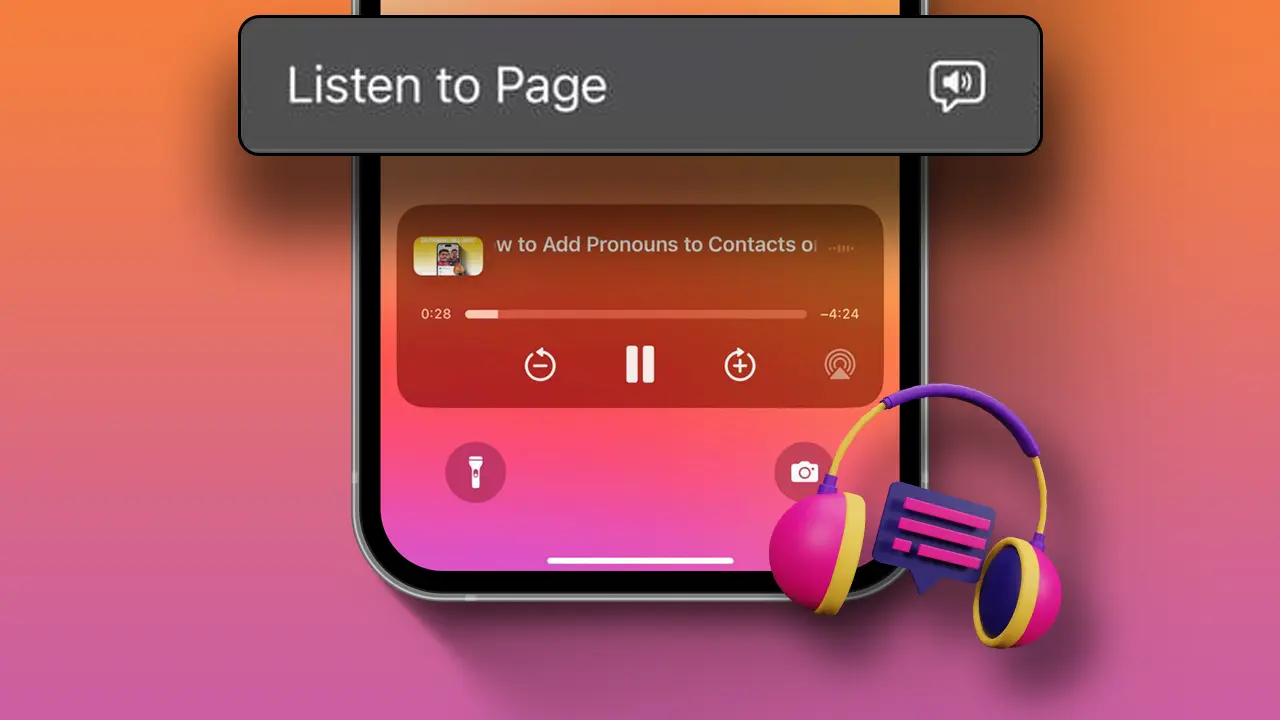 Listen to Webpages in Safari on iPhone