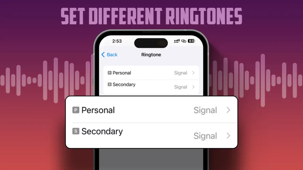 Set Different Ringtones on iPhone with iOS 17