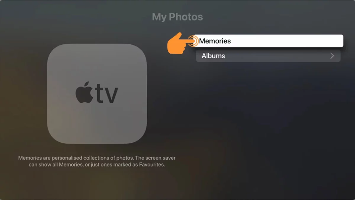 Set Memories As Screen Saver on Apple TV 5