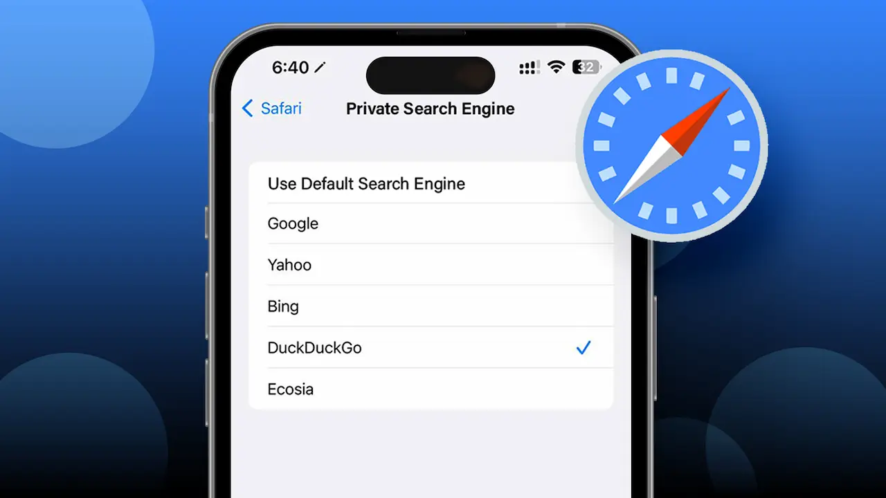 Set a Private Search Engine for Safari