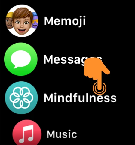 Tap on Mindfulness app on Apple watch