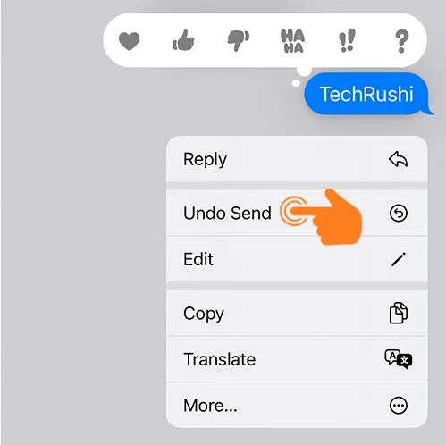 Undo Send iMessage