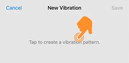 create a new vibration pattern