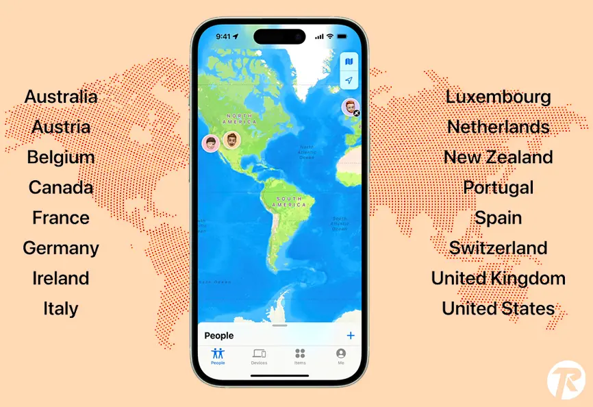 Apple Roadside Assistante Available Countries