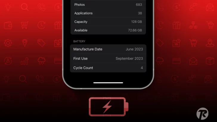 Check Battery Cycle Count on iPhone