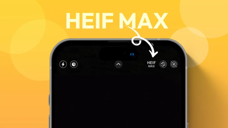 Enable HEIF MAX in iPhone