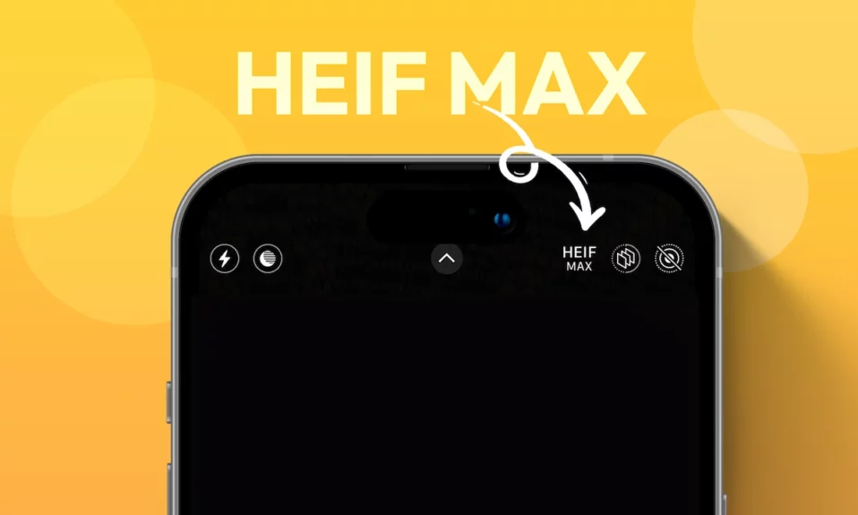 Enable HEIF MAX in iPhone