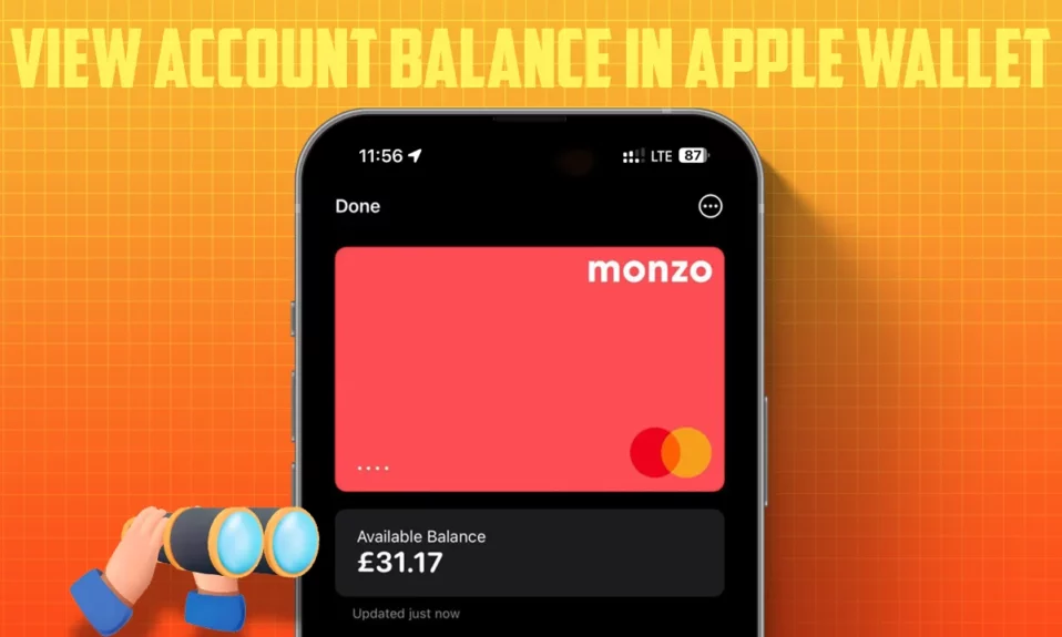 How to View UK Bank Account Balance in Apple Wallet