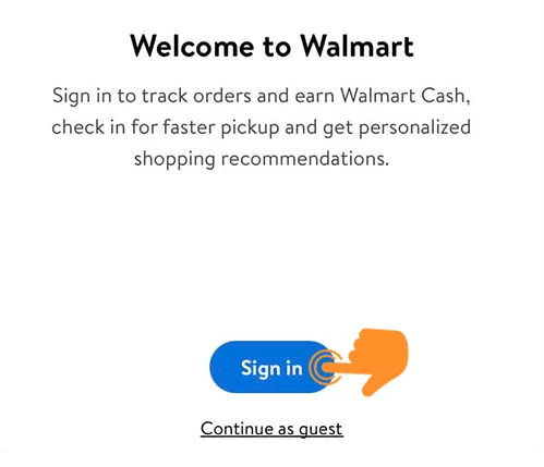 Sign in Your Walmart Account