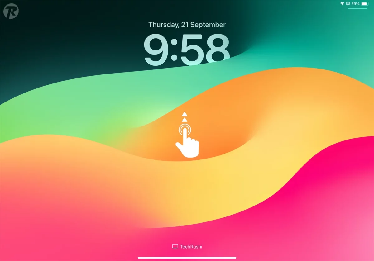 Wake up your iPad and give the lock screen a long press