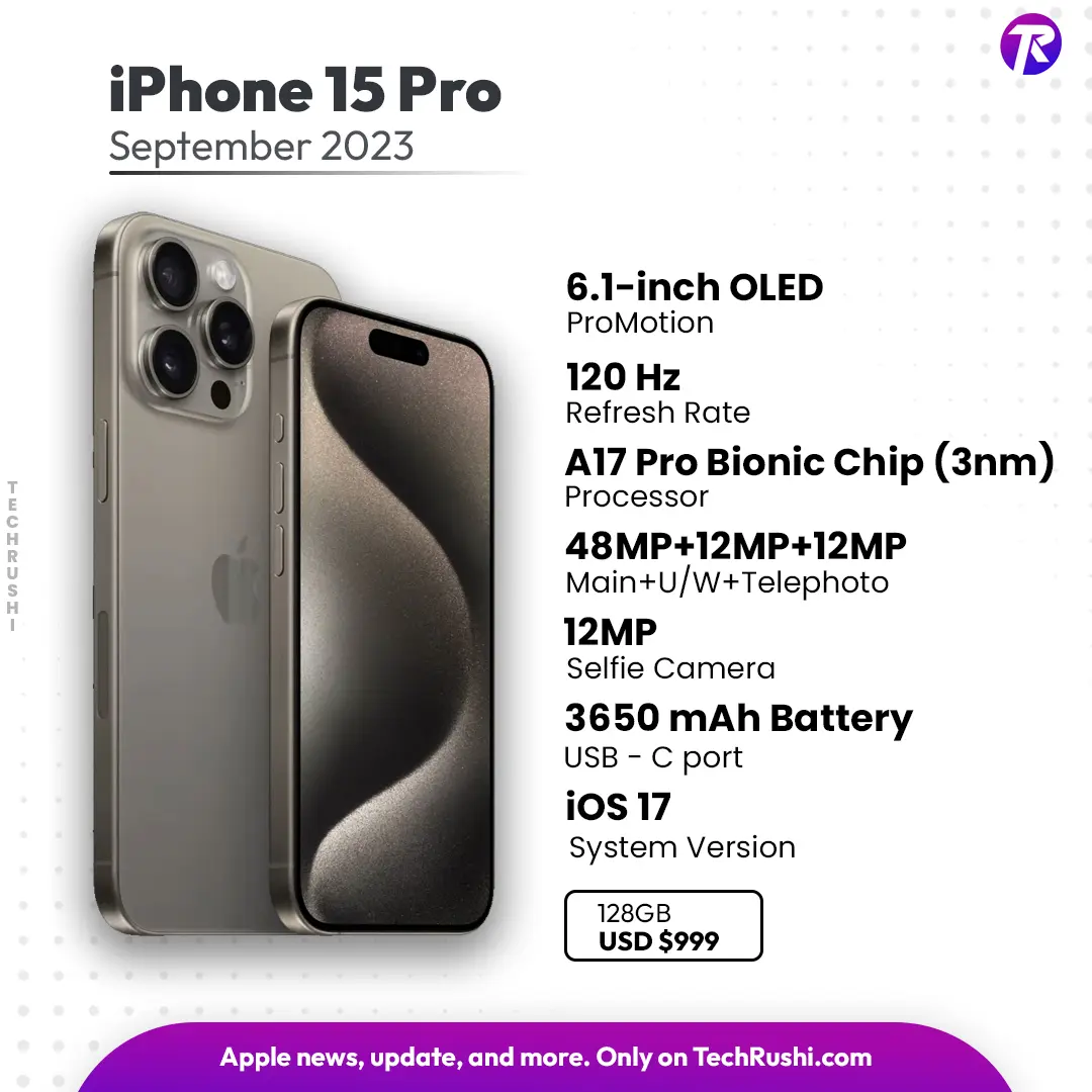 iPhone 15 Pro Specification