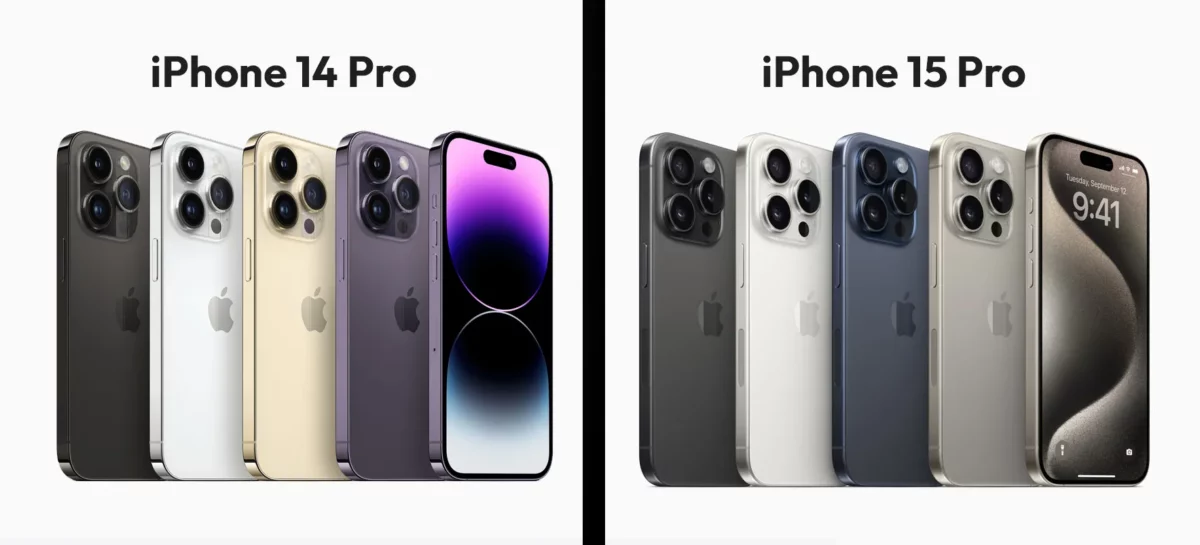 iPhone 15 Pro vs iPhone 14 Pro Colors