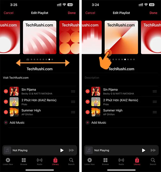 Add Custom Artwork to Apple Music Playlist on iPhone and iPad