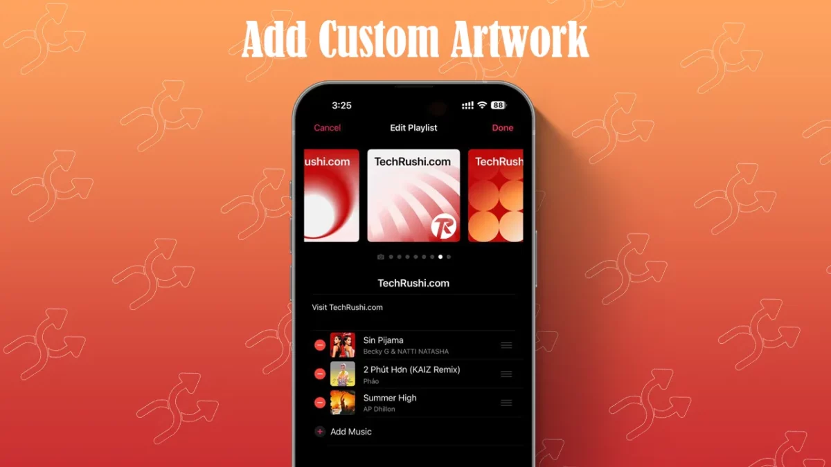 How to Add Custom Artwork to Apple Music Playlist