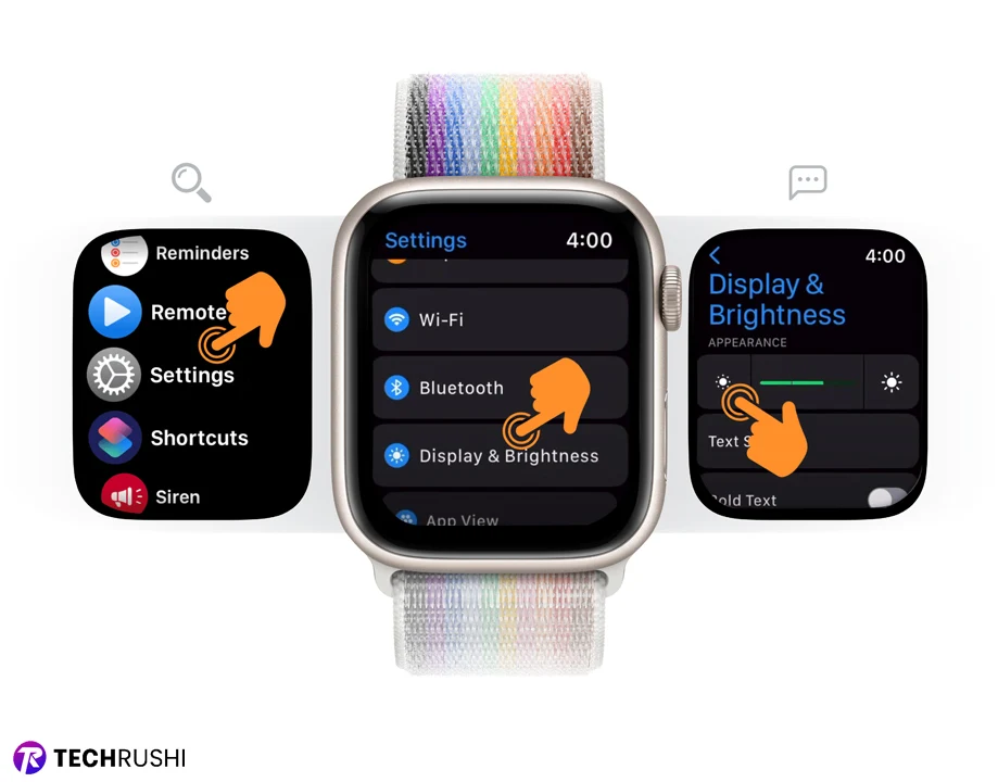 Reduce Brightness of Apple Watch