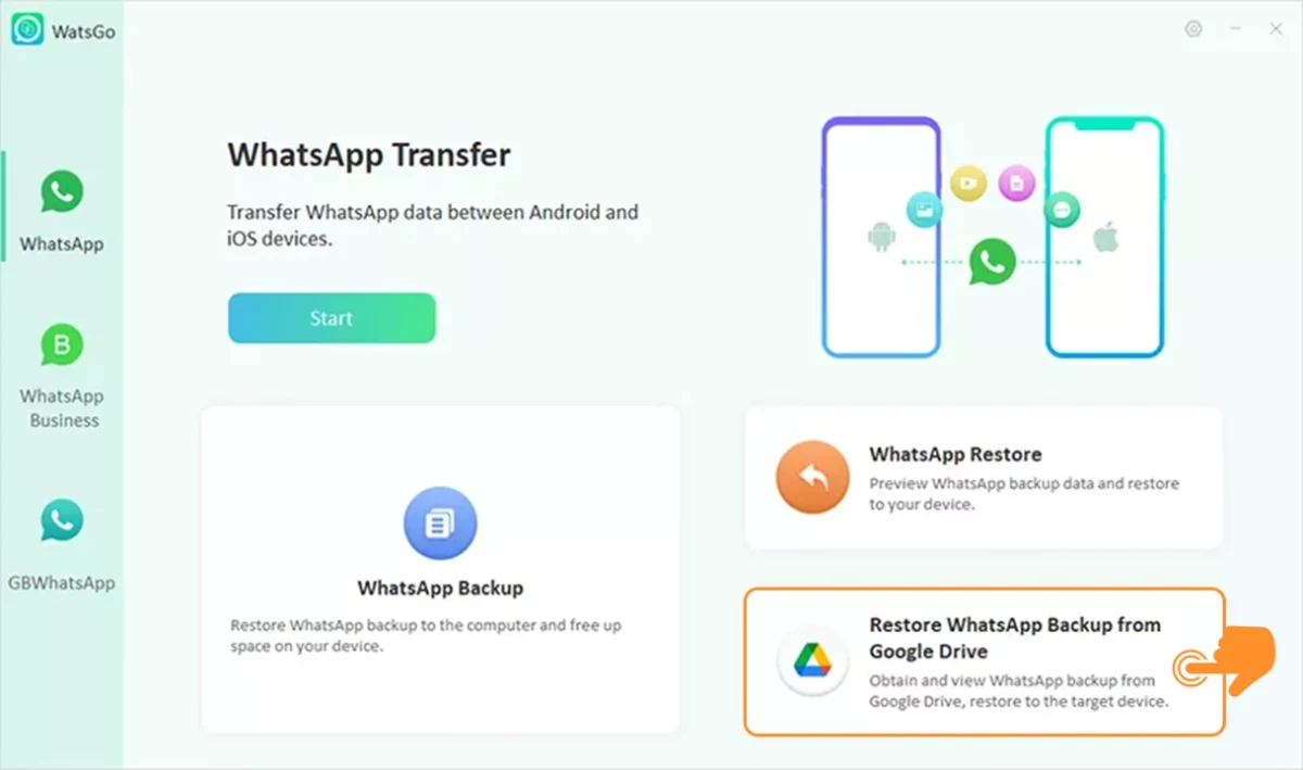 Restore WhatsApp Backup from Google Drive to iPhone