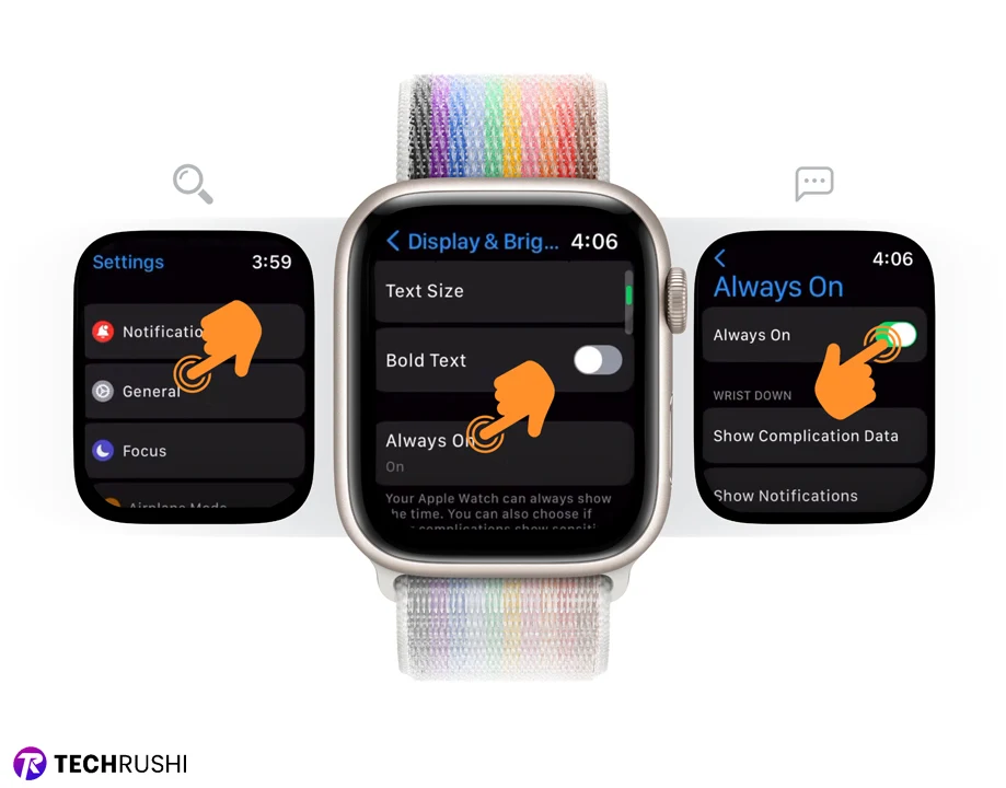 Turn off Always on Display on Apple Watch