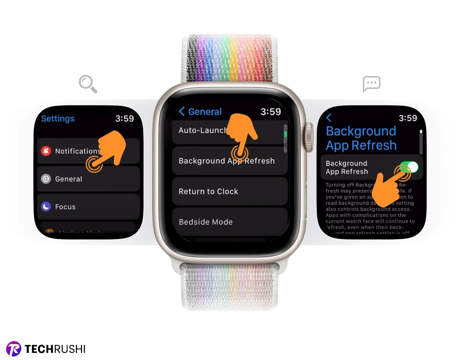 Turn off Background App Refresh on Apple Watch