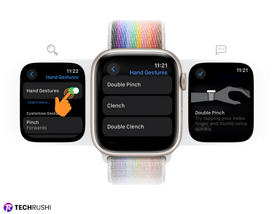 Turn off Double Tap Hand Gestures on Apple Watch