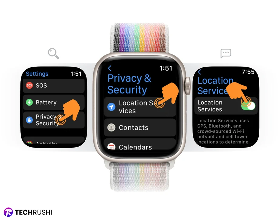 Turn off Location Service on Apple Watch
