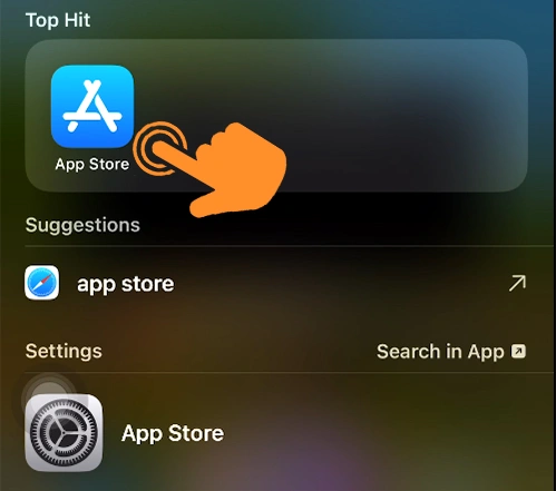 open App Store on iPhone