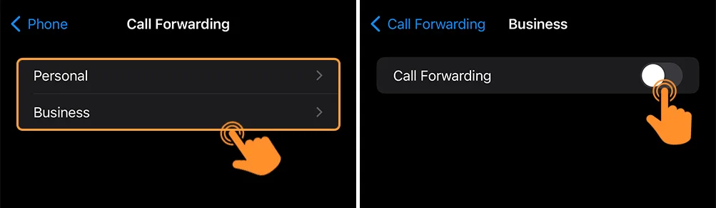 Forward Calls Using iPhone Settings 2