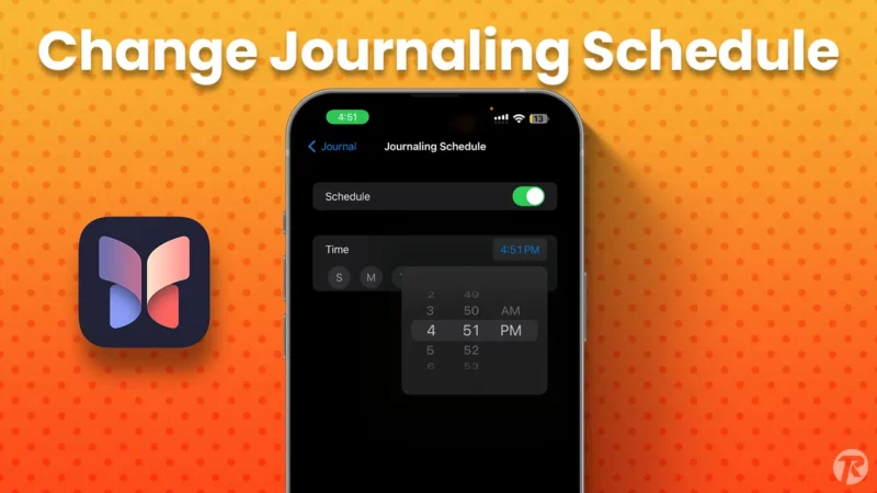 How to Change Journaling Schedule in Journal App on iPhone