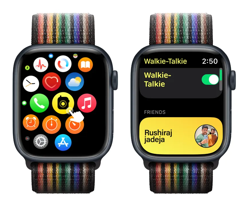 How to Use the Walkie-Talkie App on Apple Watch Step 1-2
