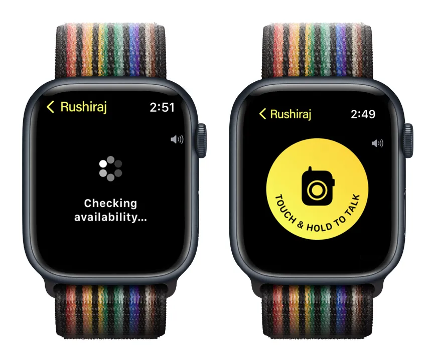 How to Use the Walkie-Talkie App on Apple Watch Step 3-4