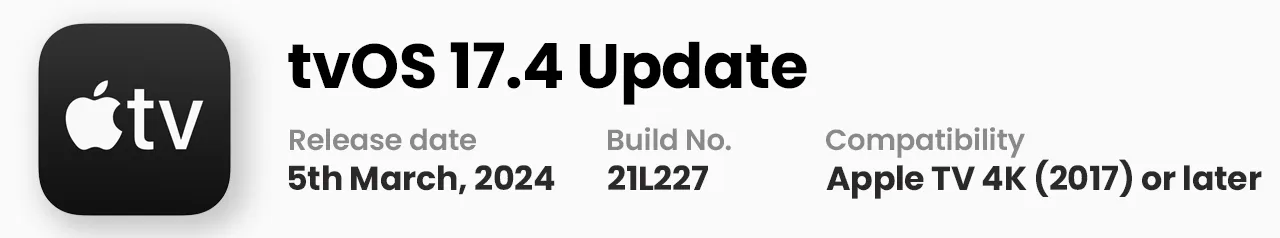 tvOS 17.4 Update