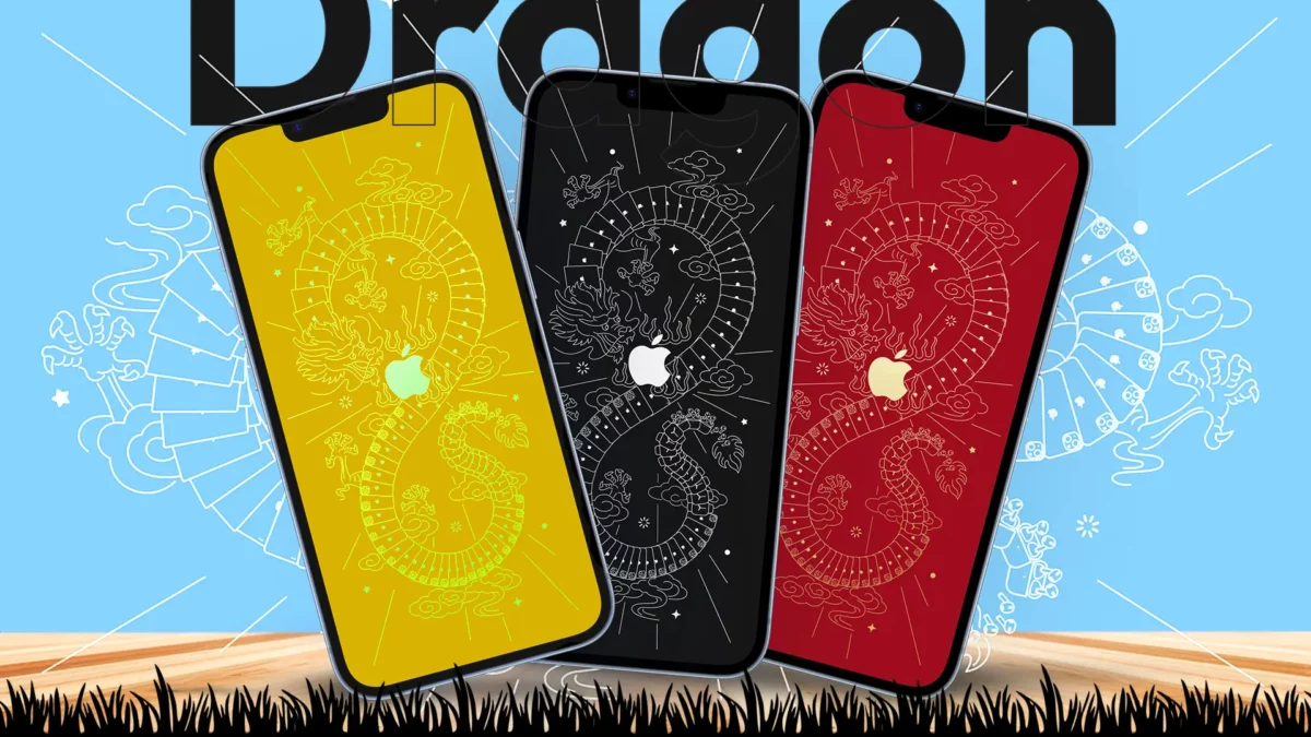 Apple Year of the Dragon Wallpaper for iPhone, iPad & Mac