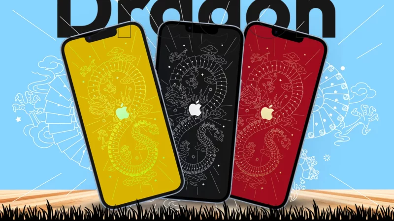 Download Apple Year Of The Dragon Wallpaper 4K [iPhone, iPad, Mac]