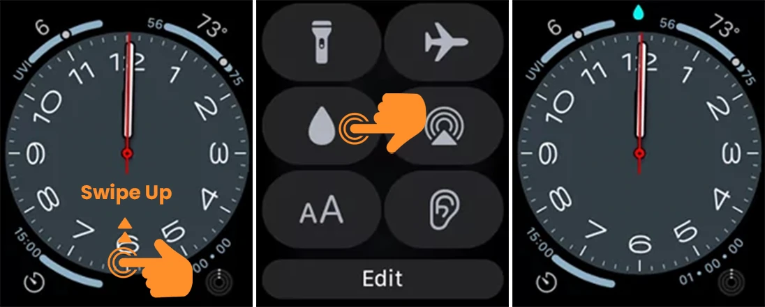 Turn on Apple Watch Water Lock Feature