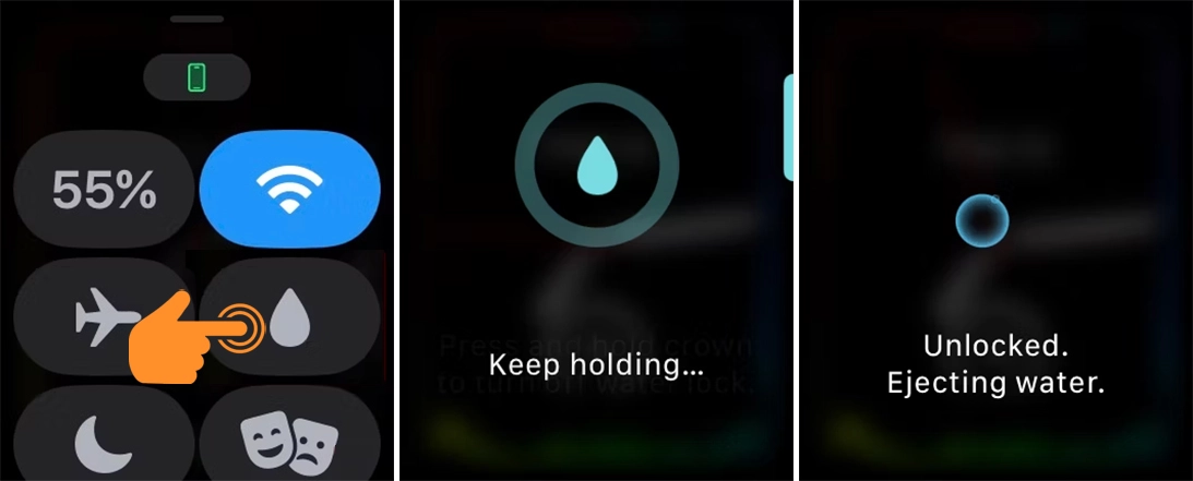 Use Apple Watch Water Lock Feature to Eject Water