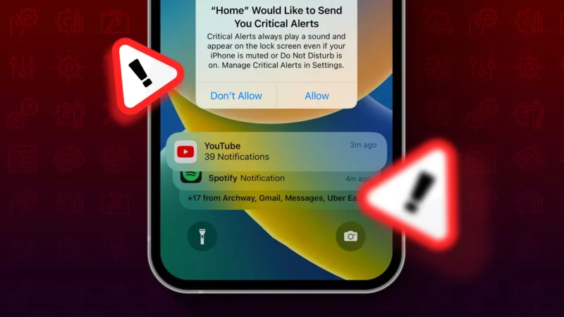 Fixed: Home Would Like to Send You Critical Alerts on iPhone