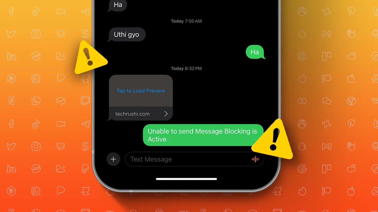 unable to send message blocking is active iphone