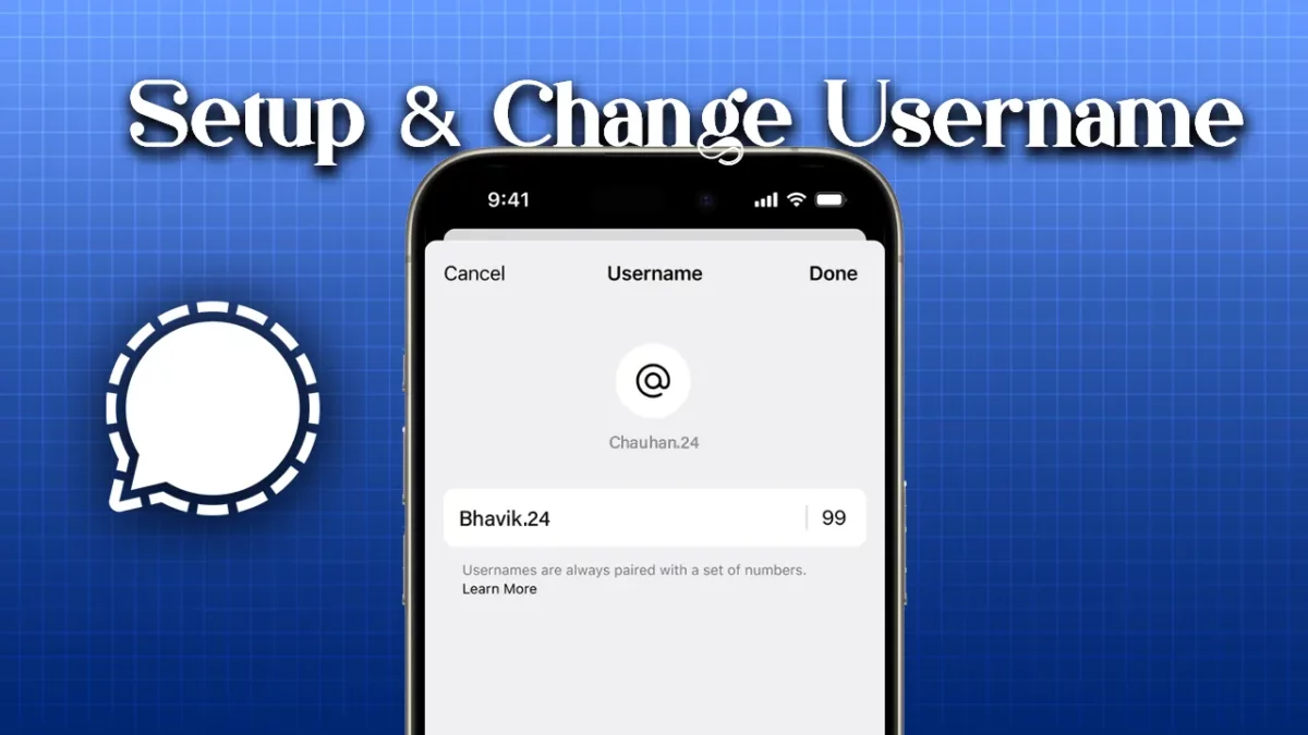 How to Setup & Change Username in Signal