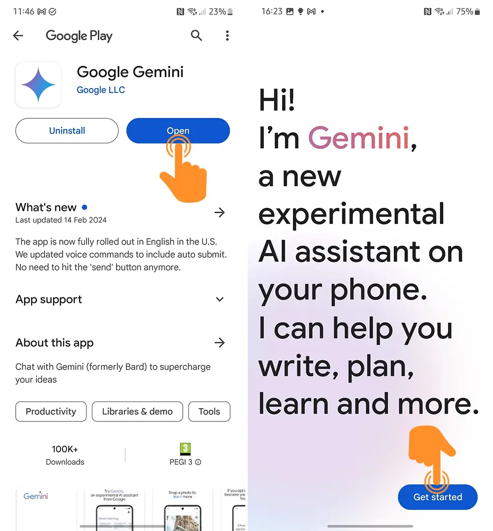 Install and Use Gemini App on Android