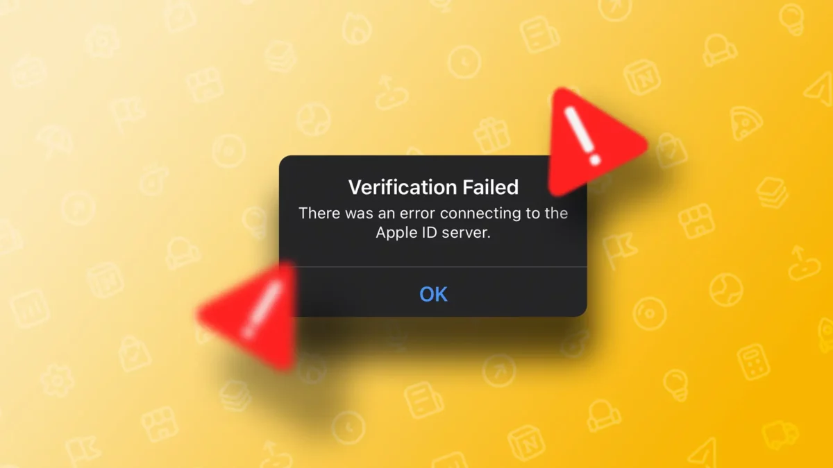 There Was An Error Connecting to the Apple ID Server