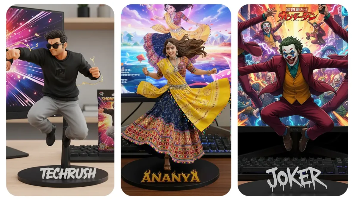 Gemini AI Action Figure Prompt – Create 3D Toys for Instagram Trend Anime_Manga Style 3d action figure